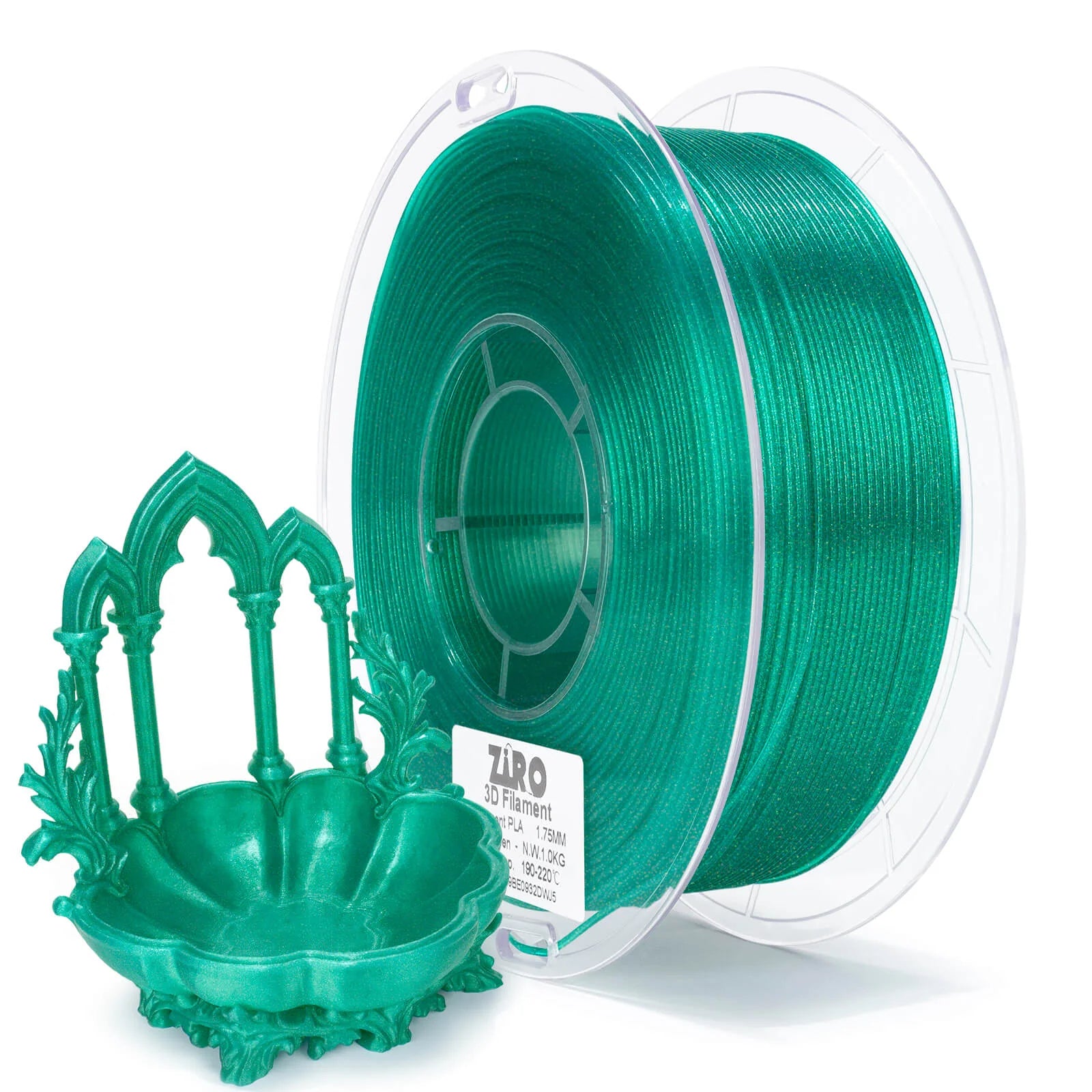 ZIRO Iridescent Series PLA Twinkle Effect Filament 1.75mm 1kg/2.2lb Spool