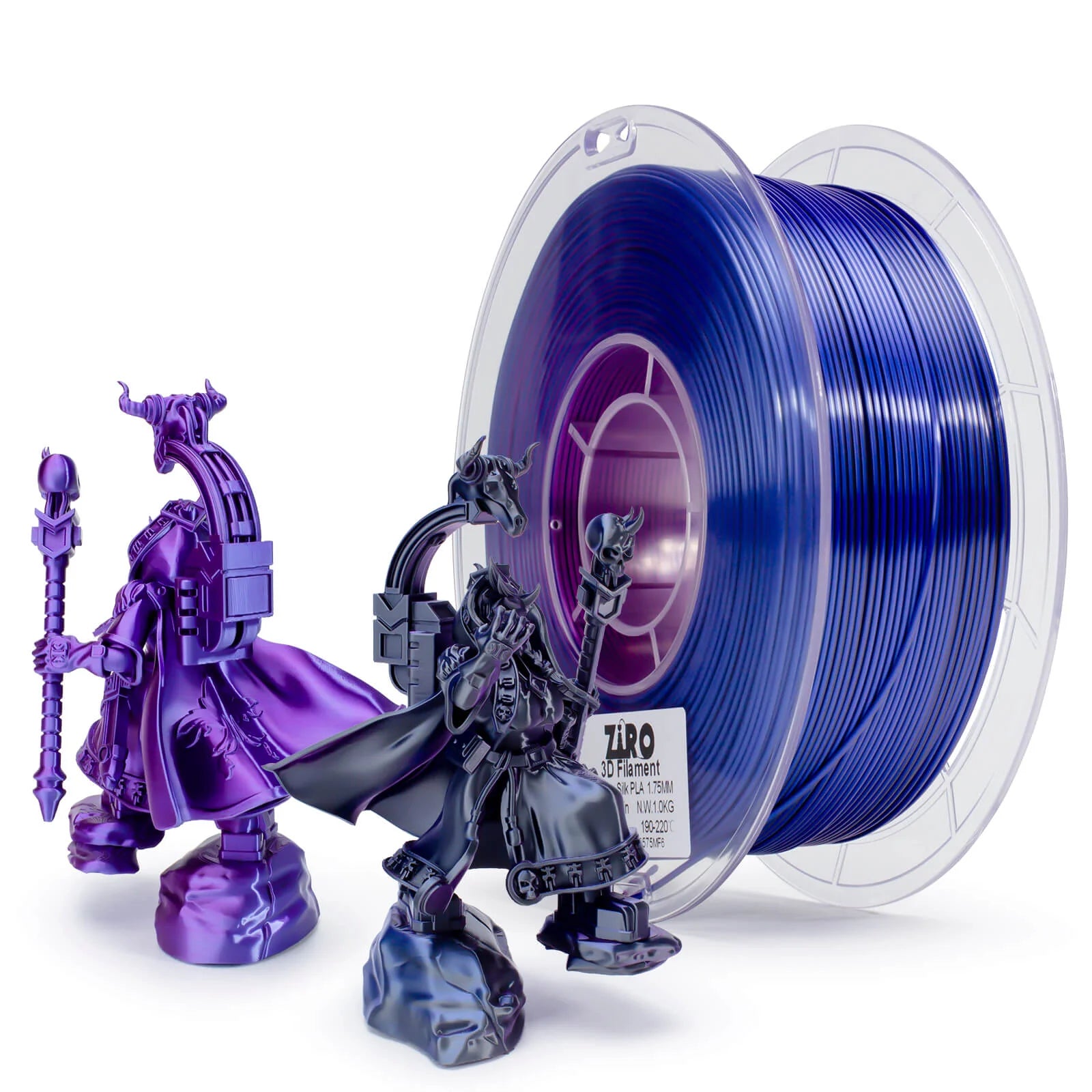 ZIRO Tri-color Silk PLA Filament 1.75mm