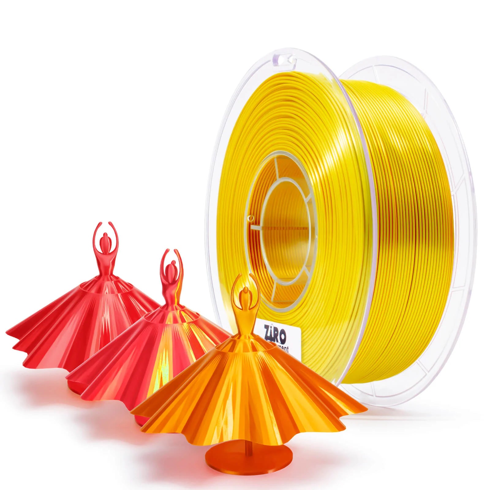 ZIRO Tri-color Silk PLA Filament 1.75mm