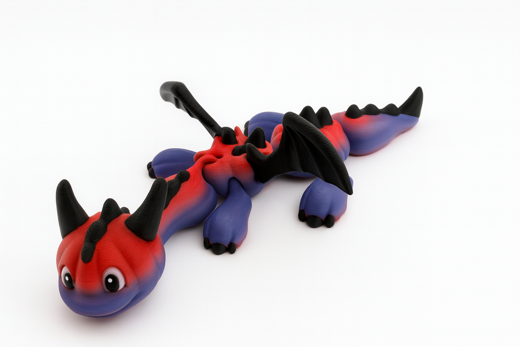 Articulated 3D Dragon Figure