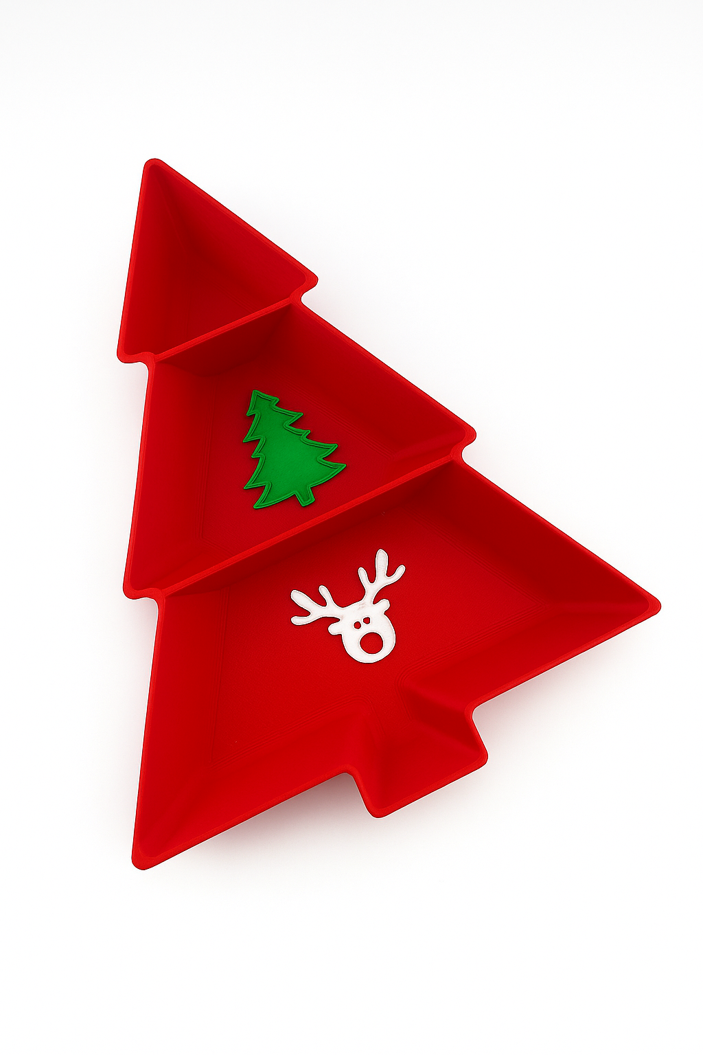 Christmas Tree Shaped Snack & Treat Tray