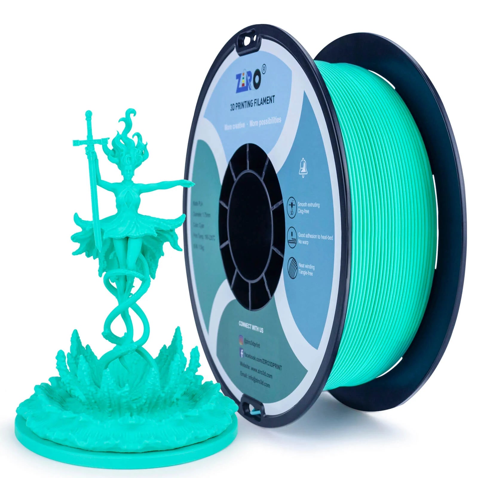 ZIRO Matte PLA Filament 1.75mm
