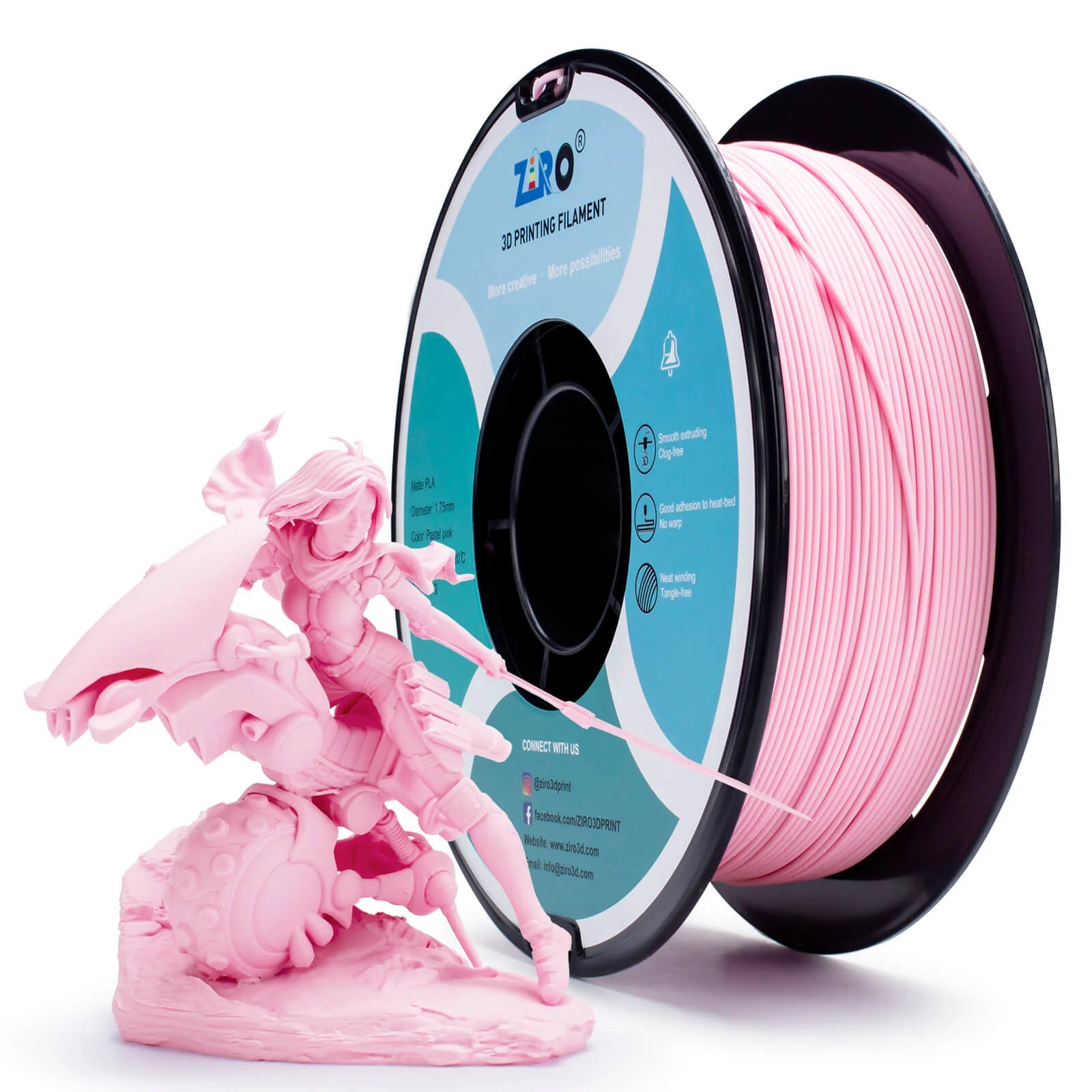 ZIRO Matte PLA Filament 1.75mm