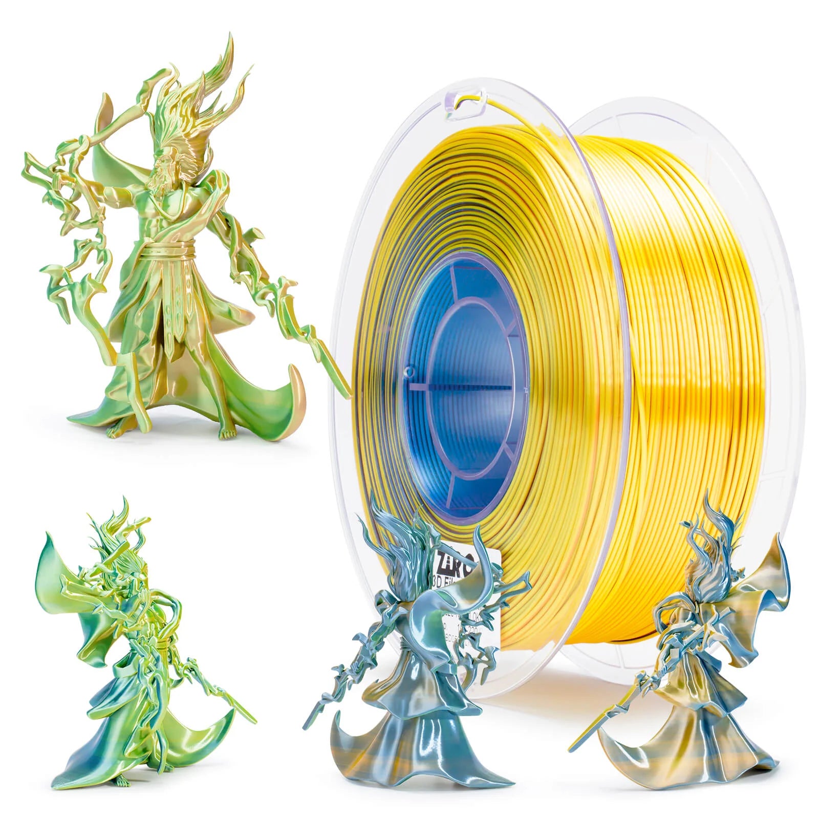 ZIRO Tri-color Silk PLA Filament 1.75mm